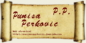 Puniša Perković vizit kartica